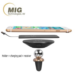 Magnétique <span class=keywords><strong>chargeur</strong></span> voiture Double support téléphone QI <span class=keywords><strong>chargeur</strong></span> <span class=keywords><strong>sans</strong></span> <span class=keywords><strong>fil</strong></span> avec récepteur Station recharge pour <span class=keywords><strong>iPhone</strong></span> 5 6 7 8 X - Product Image 2