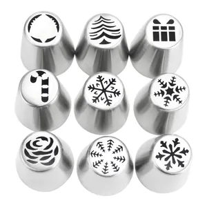 Stainless Steel Sphere Icing Piping Nozzles Tips for Cake Fondant Cupcake DIY High Quality cake piping equipment