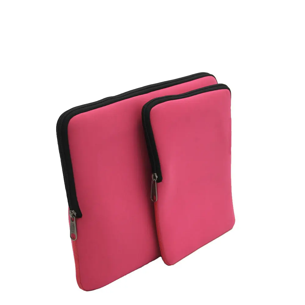 Sacs d'ordinateur de base populaires à la mode, housse de couverture rose pour ordinateur portable en néoprène pour Ipad