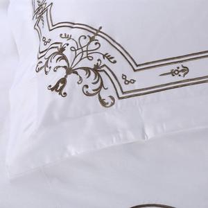 Ensemble de literie brodé 100% coton direct d'usine hôtel utilisé pour le grossiste à prix compétitif - Product Image 5