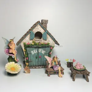 Fabriek Prijs Hars Miniatuur Fairy Tuin Kits