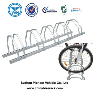 Piso al aire libre montado lateral doble Aparcamiento rack <span class=keywords><strong>para</strong></span> bicicleta - Product Image 1