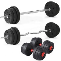 Barre d'haltères réglable de 100 lb (100 kg) pour la musculation en gros