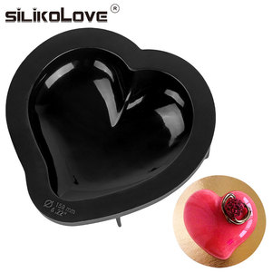 <span class=keywords><strong>Molde</strong></span> de silicona para <span class=keywords><strong>pastel</strong></span> de calidad alimentaria, estándar, grande, con forma de corazón, reutilizable - Product Image 1