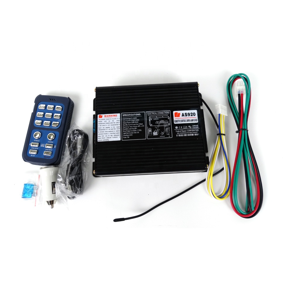 GDWLLIGHTING AS920 черный 12 В постоянного тока беспроводной пульт дистанционного управления 200 Вт автомобильный усилитель сигнализации