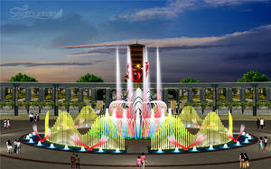 paslanmaz çelik parlaklık açık dekoratif su çeşme - Product Image 5