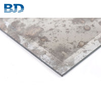Carreaux de verre vintage à bord poli Design mur décoratif verre biseauté antique miroir carrelage vente en gros direct d'usine