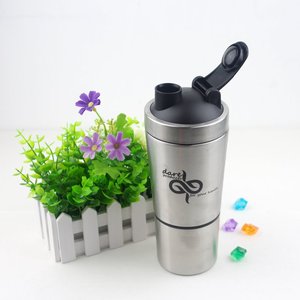 High Quality Stainless Steel <strong>Shaker</strong>,700ml + 200ml <strong>Protein</strong> <strong>Shaker</strong> Cup - Product Image 6