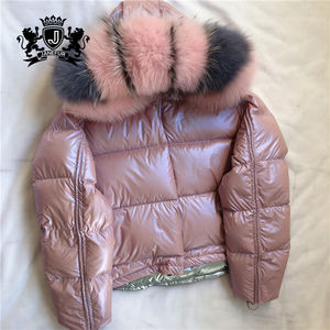 Vendita caldo Raccolto Bolla Giacche Attraente Oro e Del Nastro Delle Donne di Inverno Bomber Giacca <span class=keywords><strong>Con</strong></span> <span class=keywords><strong>Pelliccia</strong></span> - Product Image 3