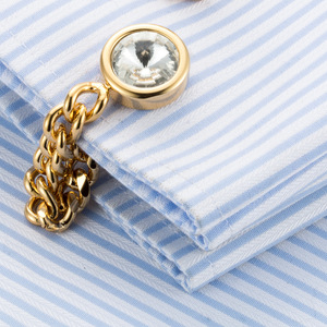 High Quality Double <strong>Initial</strong> Custom logo Engraved Blanks Pen Set Chain Crystal <strong>Cufflink</strong> - Product Image 6