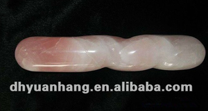 Berbagai Bentuk Kristal Kuarsa Mawar Alami Dildo/penis, Tongkat Pijat Masturbasi Kristal Aman untuk Wanita - Product Image 2