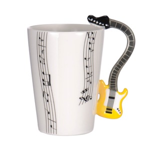 Guitare acoustique créative <span class=keywords><strong>Musique</strong></span> Tasse en porcelaine Tasse à café en céramique pour guitare Tasse à thé en porcelaine OEM - Product Image 5