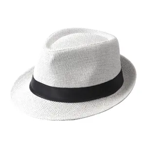 Topi Fedora Buatan Kertas Harga Pabrik Sederhana 2019 Pria dengan Pita Hitam