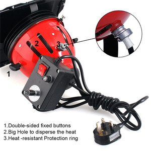 Kit d'éclairage 3 x Tungsten Redhead 800W - Kit d'éclairage vidéo pour studio photo avec sac souple - Product Image 3