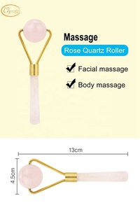 Chuyên Nghiệp 3 Trong 1 Hot Bán Cầm Tay Hàn Màu Hồng Đá Ngọc Trên Khuôn Mặt Massage Con Lăn Vẻ Đẹp Vòng Ngọc Con Lăn - Product Image 3