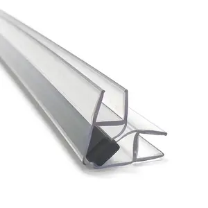 Оптовые продажи резиновая стеклянная панель-Виниловая Гибкая душевая дверь для стекла 10 мм