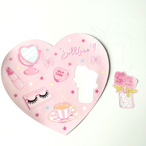 あなた自身のロゴを作るカワイイビニールメイクアップキスカットステッカーシート - Product Image 4