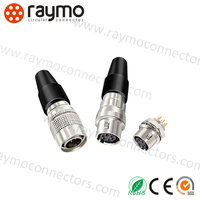 Connecteur circulaire HR10 à 6 broches de type PCB