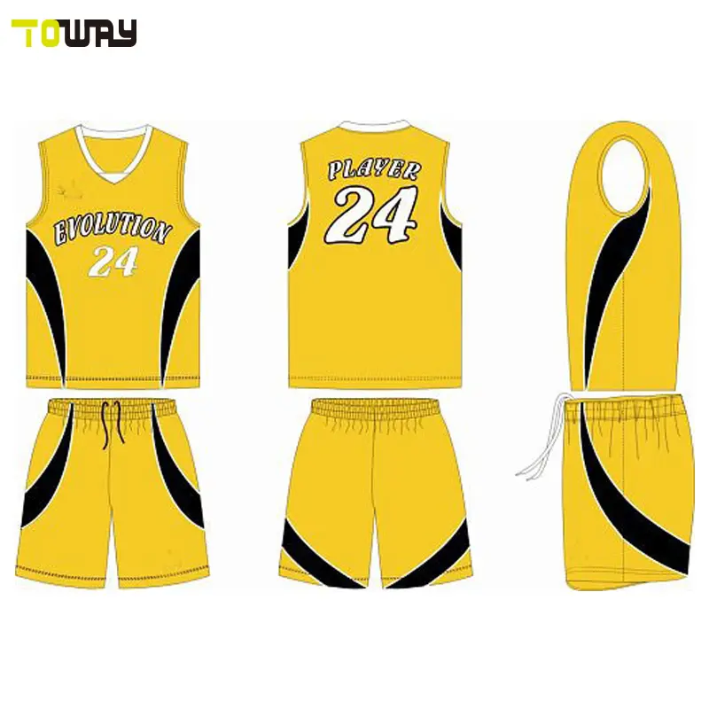 Personnalisé conception uniforme de maillot de basket-ball motif