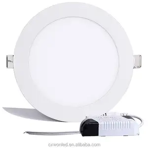 最佳品质 CE RoHS LED 铝制塑料设计 led 面板 18 w IP44 圆形 led panel light 室内 18 w 圆形 led 面板灯