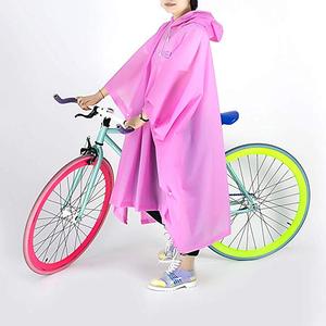 Poncho de <span class=keywords><strong>Pluie</strong></span> Imperméable PEVA Pliable et Réutilisable, Diverses Couleurs, Unisexe Hommes Femmes, Longue Cape de <span class=keywords><strong>Pluie</strong></span> - Product Image 3