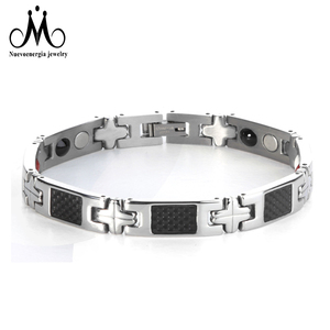 Men Luxury Black Gold <strong>Magnetic</strong> Blood Pressure <strong>Therapy</strong> <strong>Bracelet</strong> - Product Image 3
