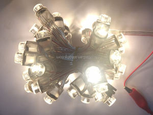 Nieuwe programmeerbare 16mm TM1814 adresseerbare RGBW full color pixel led-verlichting DC5V IP68 slimme 50 nodes per <span class=keywords><strong>string</strong></span> - Product Image 3