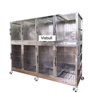 VS-V006 Custom Made In Acciaio Inox Animale Vet Pet Gabbia Del Cane Casa Attrezzature Strumento