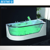 Grande baignoire autoportante moderne Jet Salle de bain Bain à remous Bain de massage SPA Acrylique Baignoire extérieure pour adultes