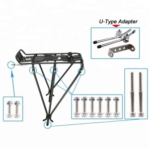 Portaequipajes trasero para <span class=keywords><strong>bicicleta</strong></span> de montaña, soporte para bolsa de carga, freno de <span class=keywords><strong>disco</strong></span>, V - Product Image 5