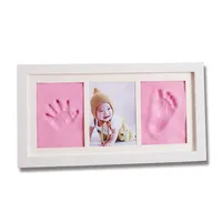 Kit imprimé avec les mains et les pieds de bébé, cadre photo, meilleur cadeau de fête prénatale, parfait pour nouveau-né