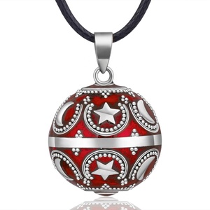 <span class=keywords><strong>Collana</strong></span> con <span class=keywords><strong>Campanella</strong></span> per Neonati in Argento Sterling 925 di Alta Qualità con Ali d'Angelo e Sfera Armonica - Product Image 3
