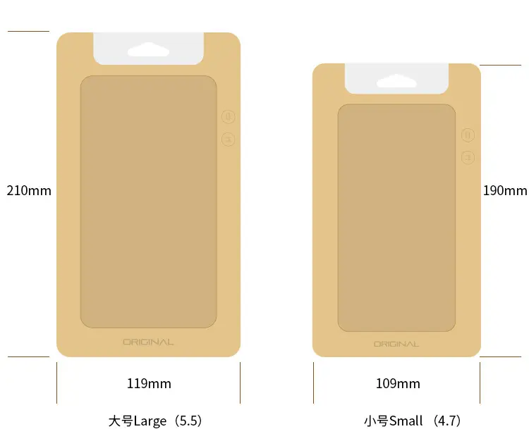Caixa de embalagem de varejo de papel Kraft Premium personalizada 400g Embalagem fácil para celular para iPhone 15 Pro Max