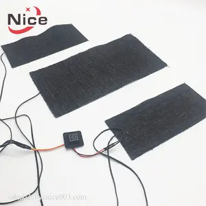 5V USB Heating Fabric Pad for Clothes Vest Temperature Controlled USB Heating