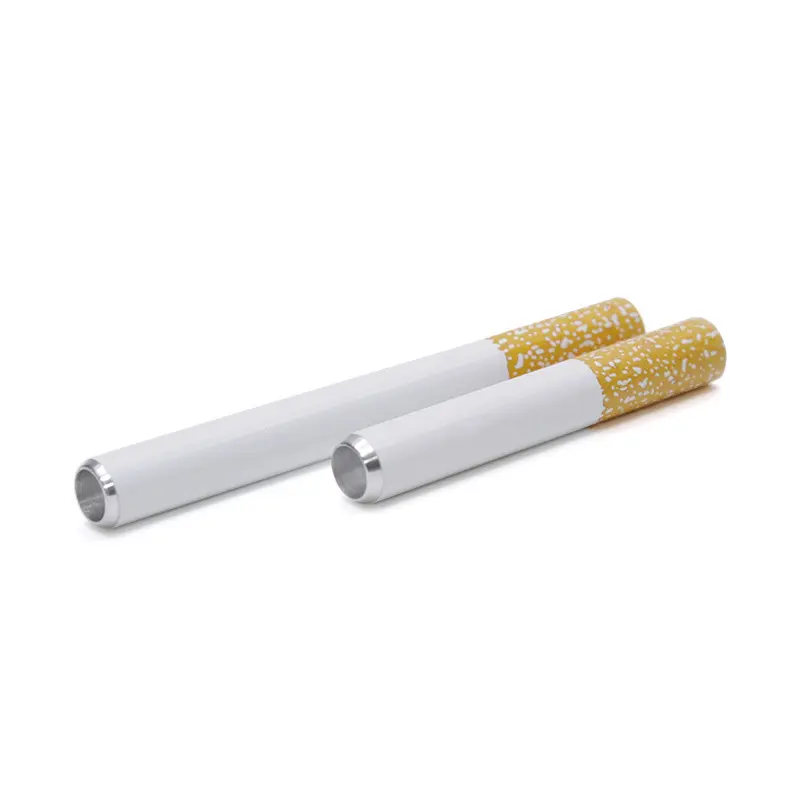 Toptan metal yenilik alüminyum bir hitter sigara şekli stonefilter ekran filtreler sigara boruları tütün boru