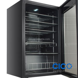 CICO 95L Can Boisson Réfrigérateur Portable Bière Vin Soda Boisson Refroidisseur Noir Métal <span class=keywords><strong>Argent</strong></span> Compresseur Porte Française R600a - Product Image 2