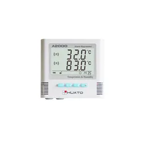 A2000-DT đôi cảm biến bên ngoài Nhiệt kế kỹ thuật số báo động Nhiệt kế ẩm kế nhiệt độ HYGRO-Nhiệt kế tủ lạnh