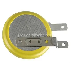 Baterai CR1632 Sel Koin Tombol Lithium 3V, dengan Tab Solder SMT/Pin/Tag/Kaki/Kaki/KONTAK KE Pcb