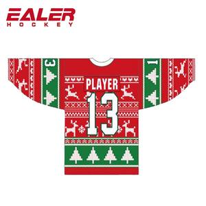 크리스마스 하키 저지 디자인 재미있는 하키 저지 - Product Image 2
