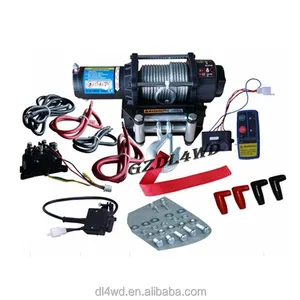 Mini 12V Elektrische Lier Accessoires 4500lbs 4X4 Off Road Lier Voor Auto 'S