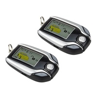 Système d'alarme de voiture bidirectionnel avec capteur de choc, affichage LCD, pager, entrée sans clé PKE