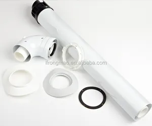 Aluminum coaxial horizontal flue kits