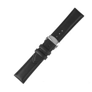Cinturino per orologio in vera <span class=keywords><strong>pelle</strong></span> con grana di alligatore delle migliori marche con doppia fibbia a farfalla - Product Image 6