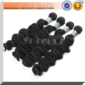 No enredo y vertimiento pelo peruano virginal intacta 100% que teje humano virginal peruana del pelo - Product Image 1