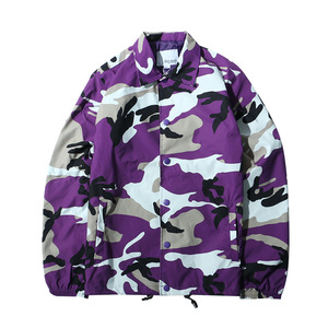 China Factory Custom Coated Canvas Thin Windproof Bomber <strong>Jacket</strong> Wholesale <strong>Mens</strong> <strong>Camo</strong> Nylon Coaches <strong>Jacket</strong> - Product Image 2