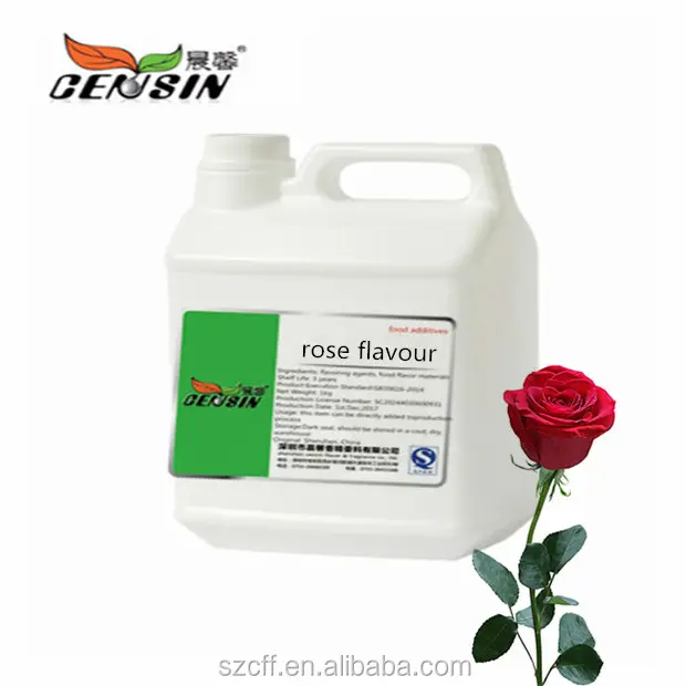 Rose comestible Huile Essence Rose Saveur Alimentaire Garnitures