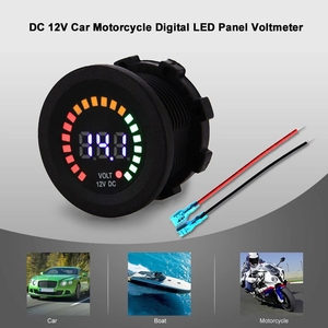 Dc 12V Auto Motor Boot Digitale Led Panel Voltage Display Volt Meter Voltmeter