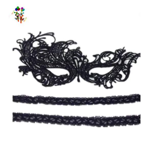 Pas cher Venise Fête Déguisement Mascarade Danse Sexy Noir Dentelle Masques HPC-2681