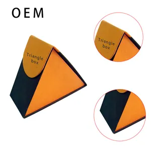 不同形状的刚性纸板礼品盒设计三角纸盒包装