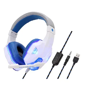 Schlussverkauf computer-LED-Kopfhörer gaming-Kopfband Headset elektronische Sport-Glowing-Kopfhörer mit Mikrofon PS4 Special